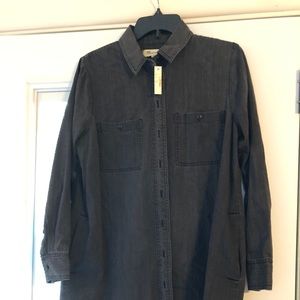 Madewell black denim dress